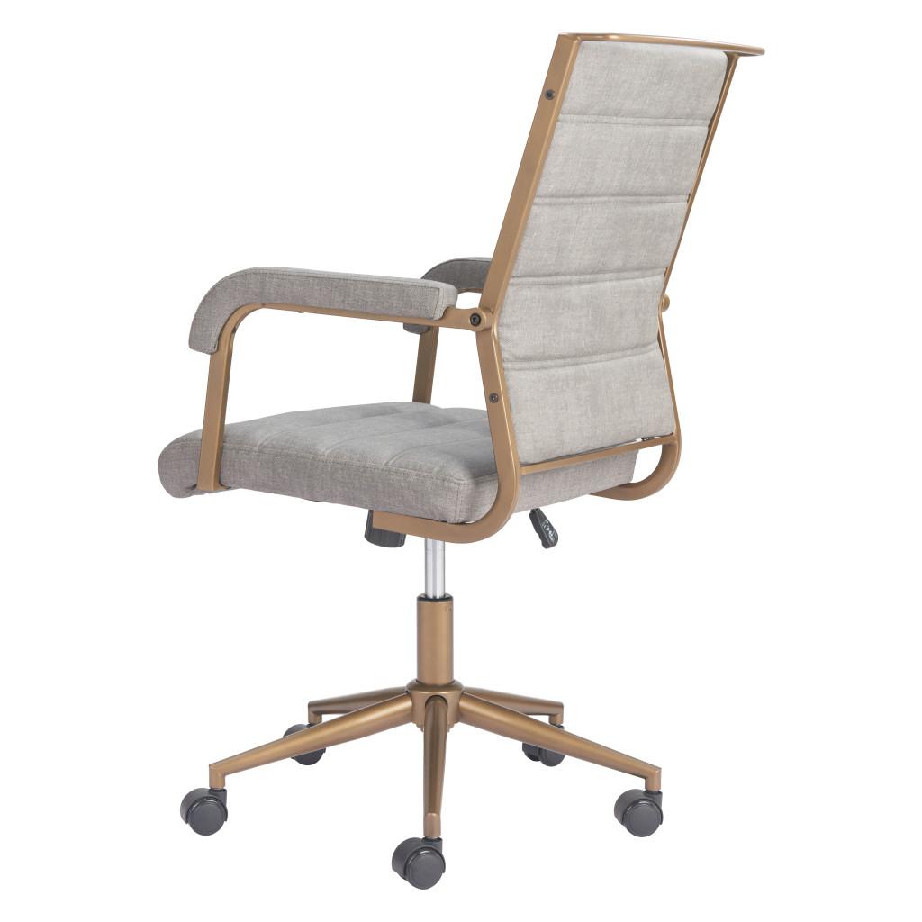 ZUO Auction Office Chair Gray