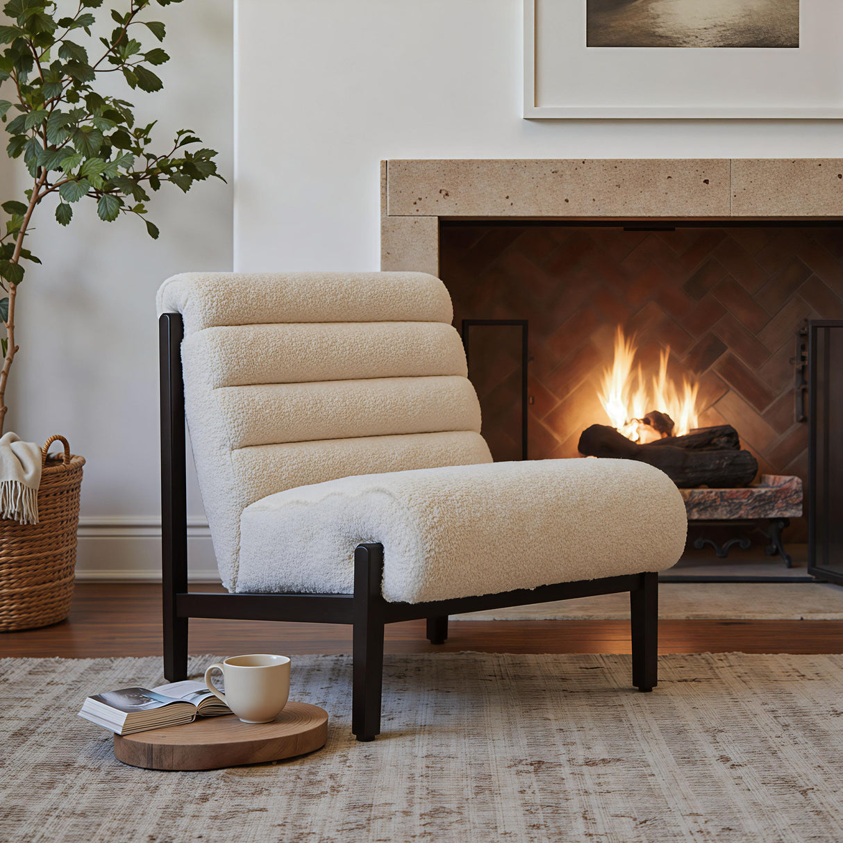 ZUO Maki Accent Chair Beige