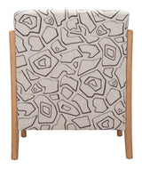 ZUO Runa Accent Chair Beige & Natural