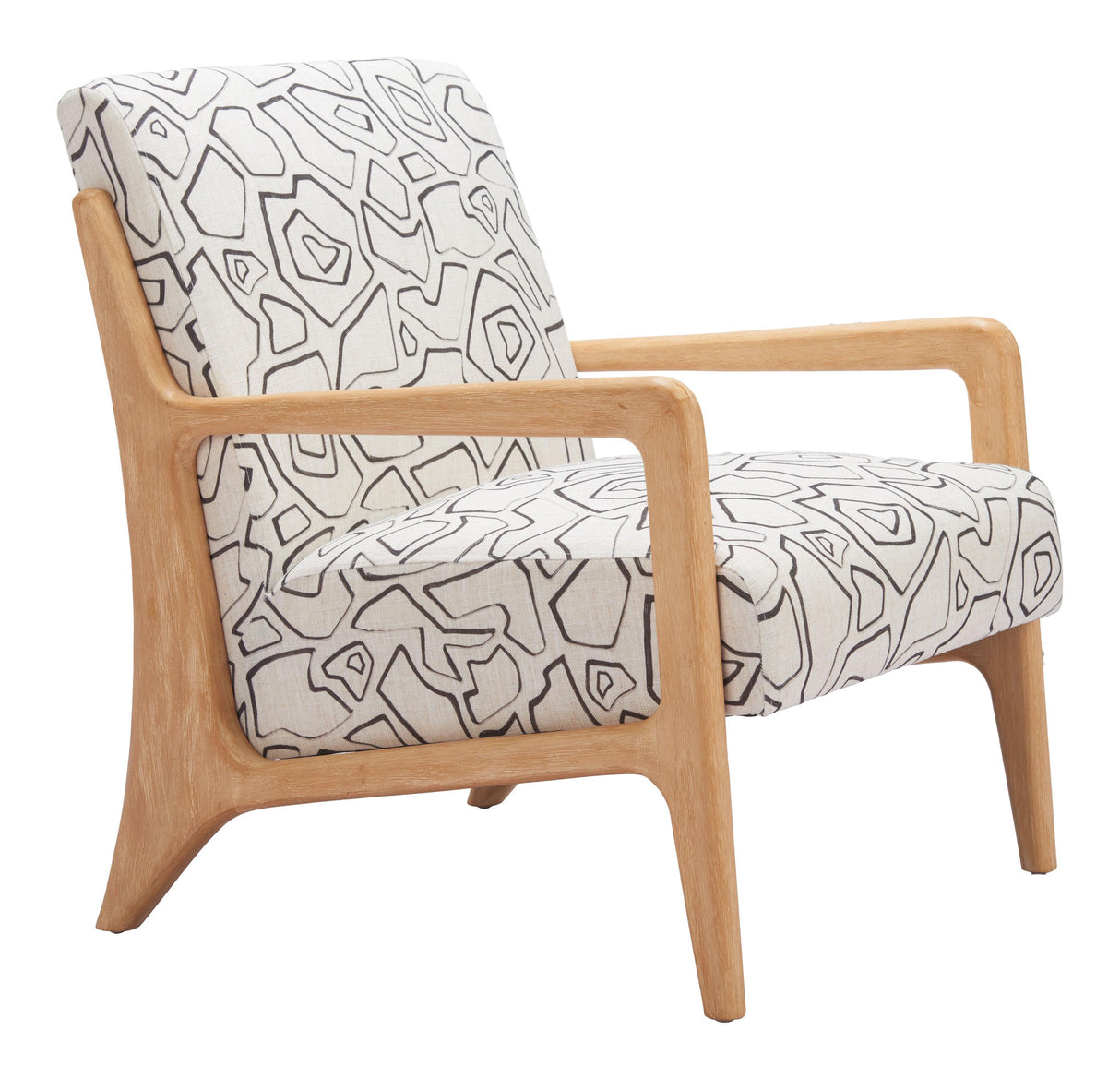 ZUO Runa Accent Chair Beige & Natural