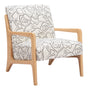 ZUO Runa Accent Chair Beige & Natural