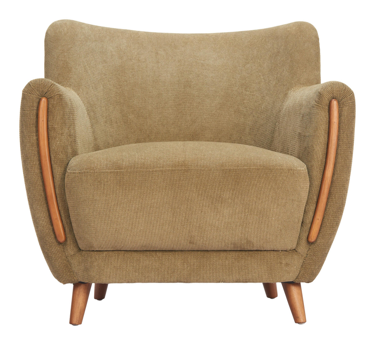 ZUO Hako Accent Chair Olive Green