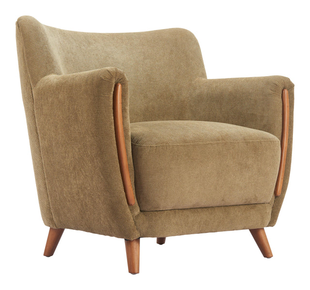 ZUO Hako Accent Chair Olive Green