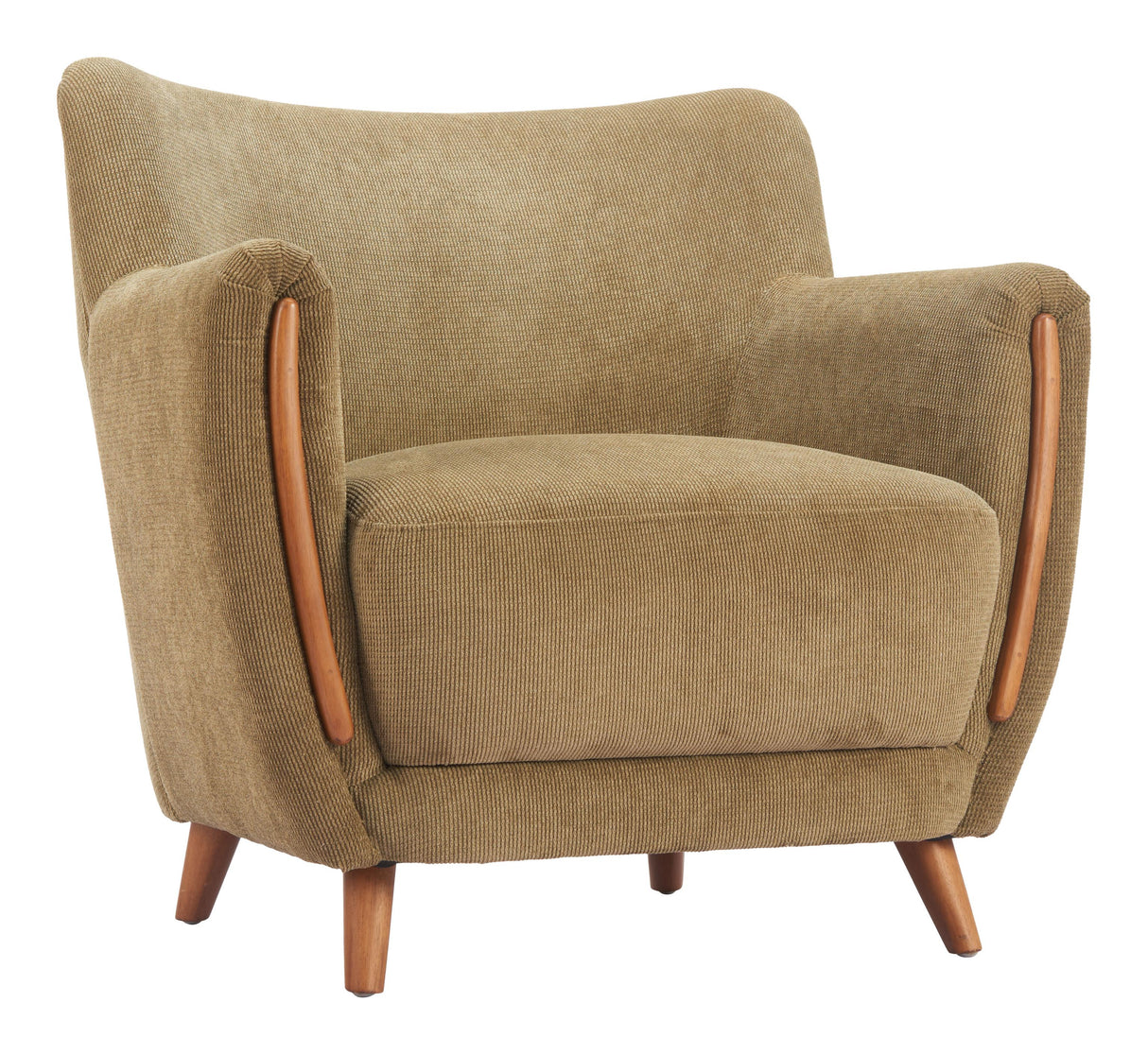 ZUO Hako Accent Chair Olive Green