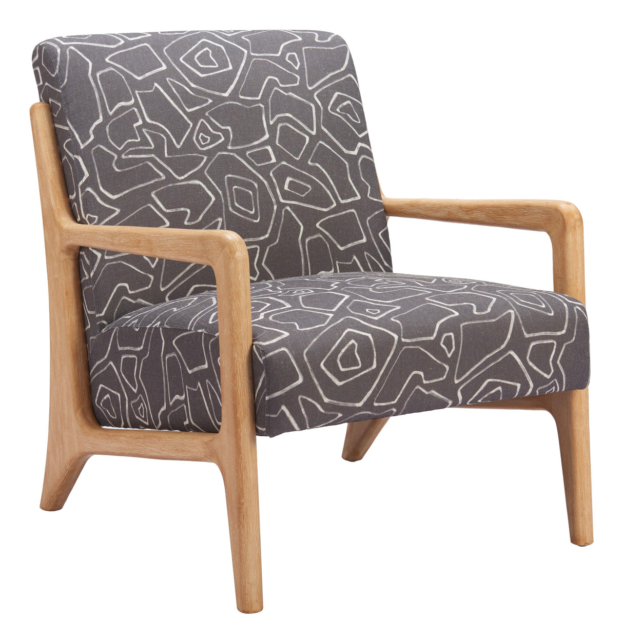 ZUO Runa Accent Chair Gray & Natural