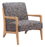 ZUO Runa Accent Chair Gray & Natural