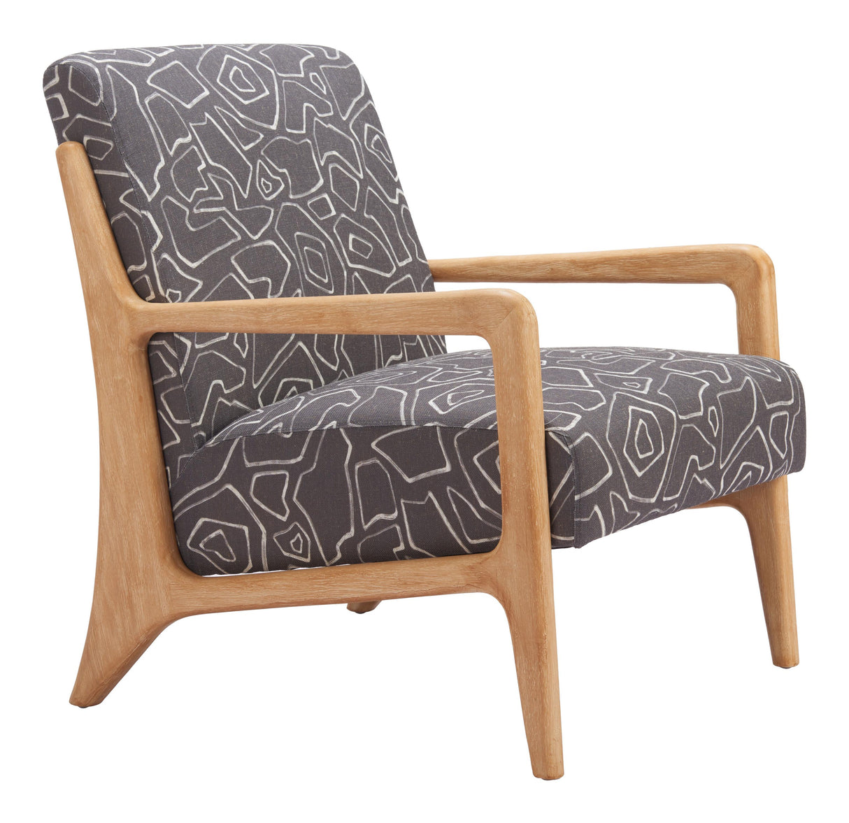 ZUO Runa Accent Chair Gray & Natural