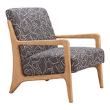 ZUO Runa Accent Chair Gray & Natural