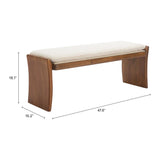 ZUO Lafa Bench Beige