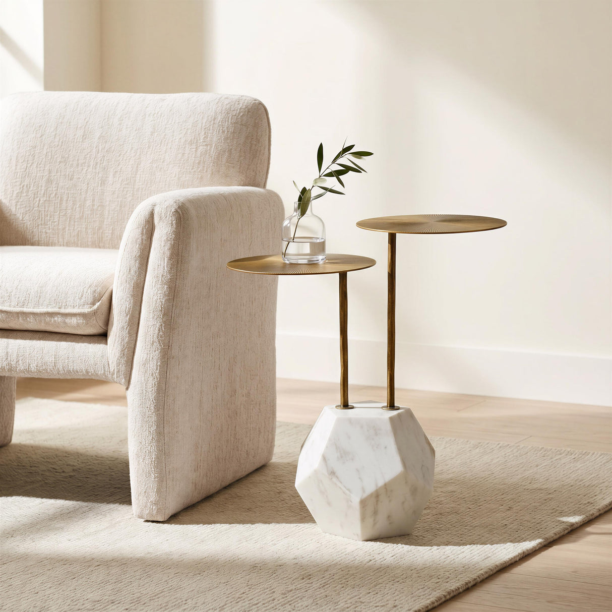 ZUO Dobra Accent Chair Oatmeal Beige