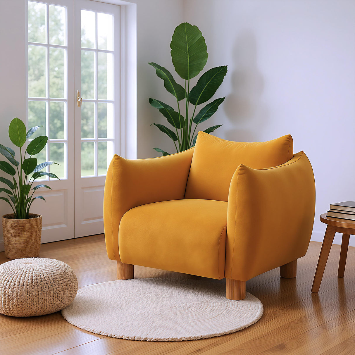 ZUO Meia Accent Chair Mustard
