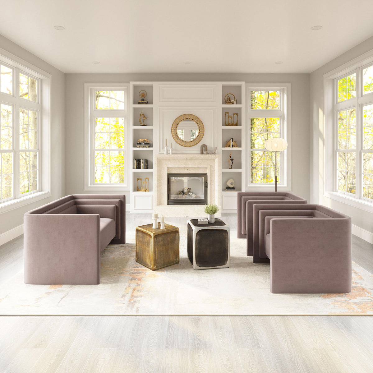 ZUO Trippel Armchair Taupe