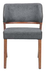 ZUO Sunobu Dining Chair (Set of 2) Azure Gray & Walnut