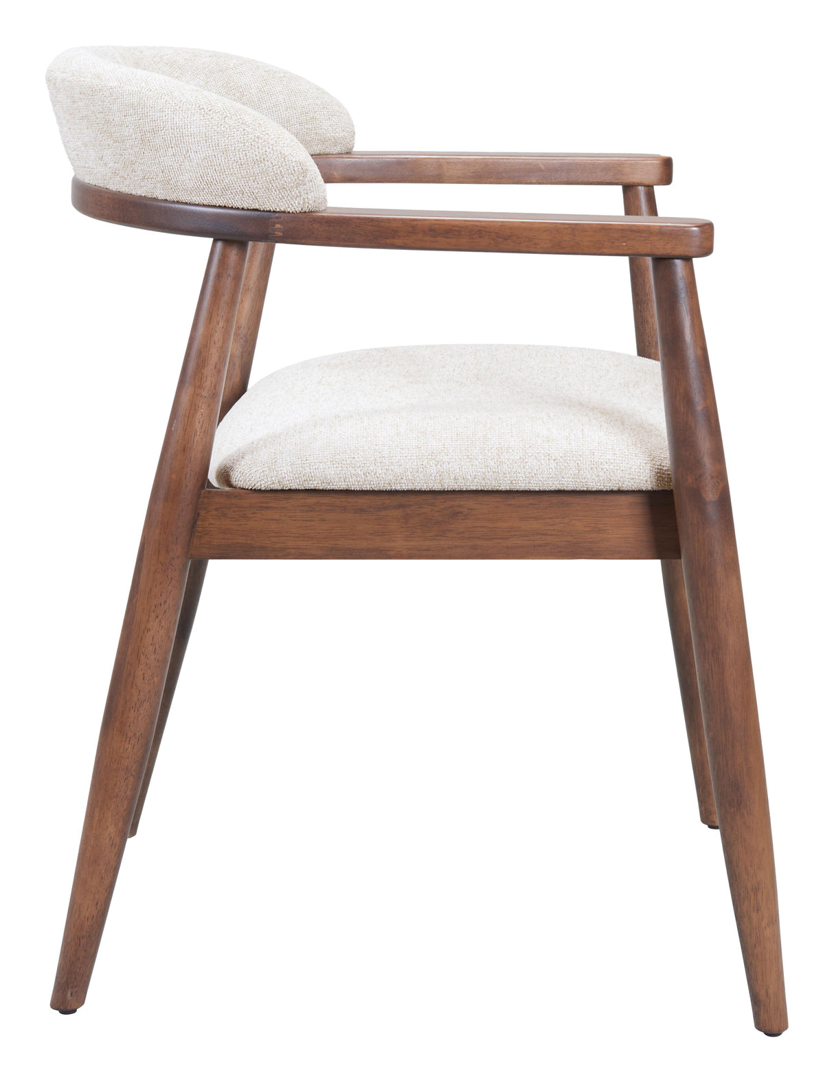 ZUO Goka Dining Chair Beige & Walnut