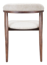 ZUO Goka Dining Chair Beige & Walnut
