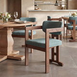 ZUO Poly Dining Chair Moss Gray & Walnut