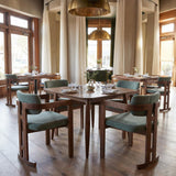 ZUO Poly Dining Chair Moss Gray & Walnut