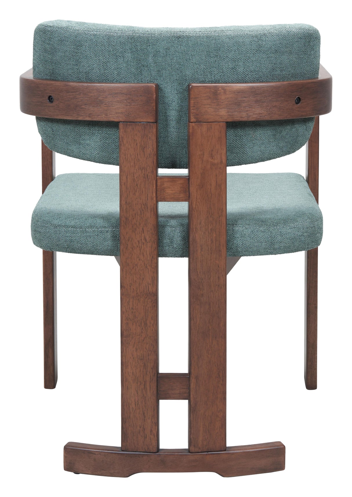 ZUO Poly Dining Chair Moss Gray & Walnut