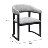 ZUO Anasa Dining Chair Gray