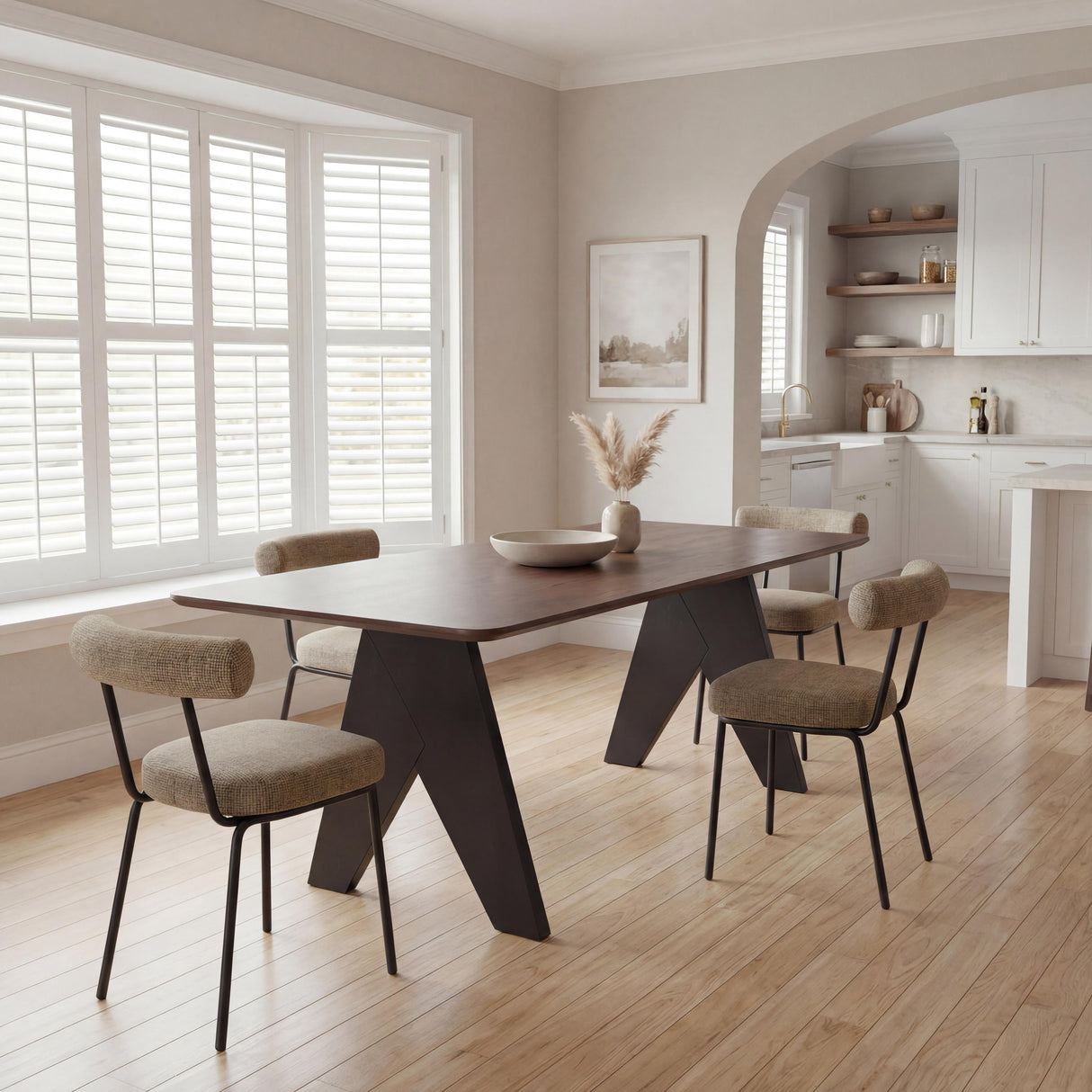 ZUO Lisse Rectangular Dining Table Espresso
