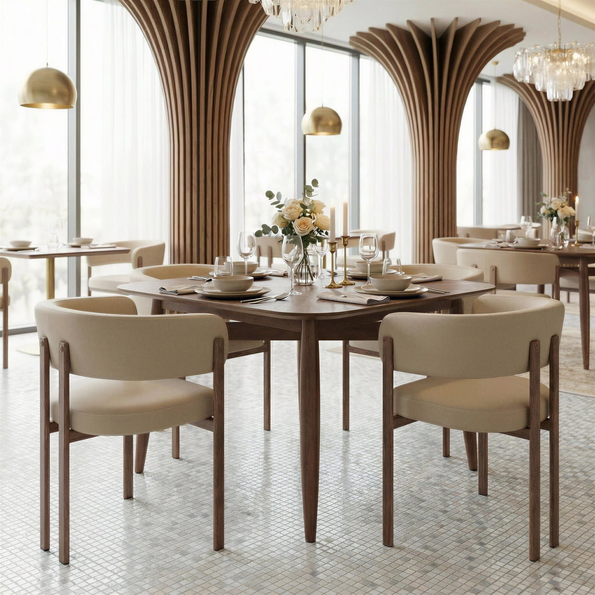 ZUO Silea Square Dining Table Espresso