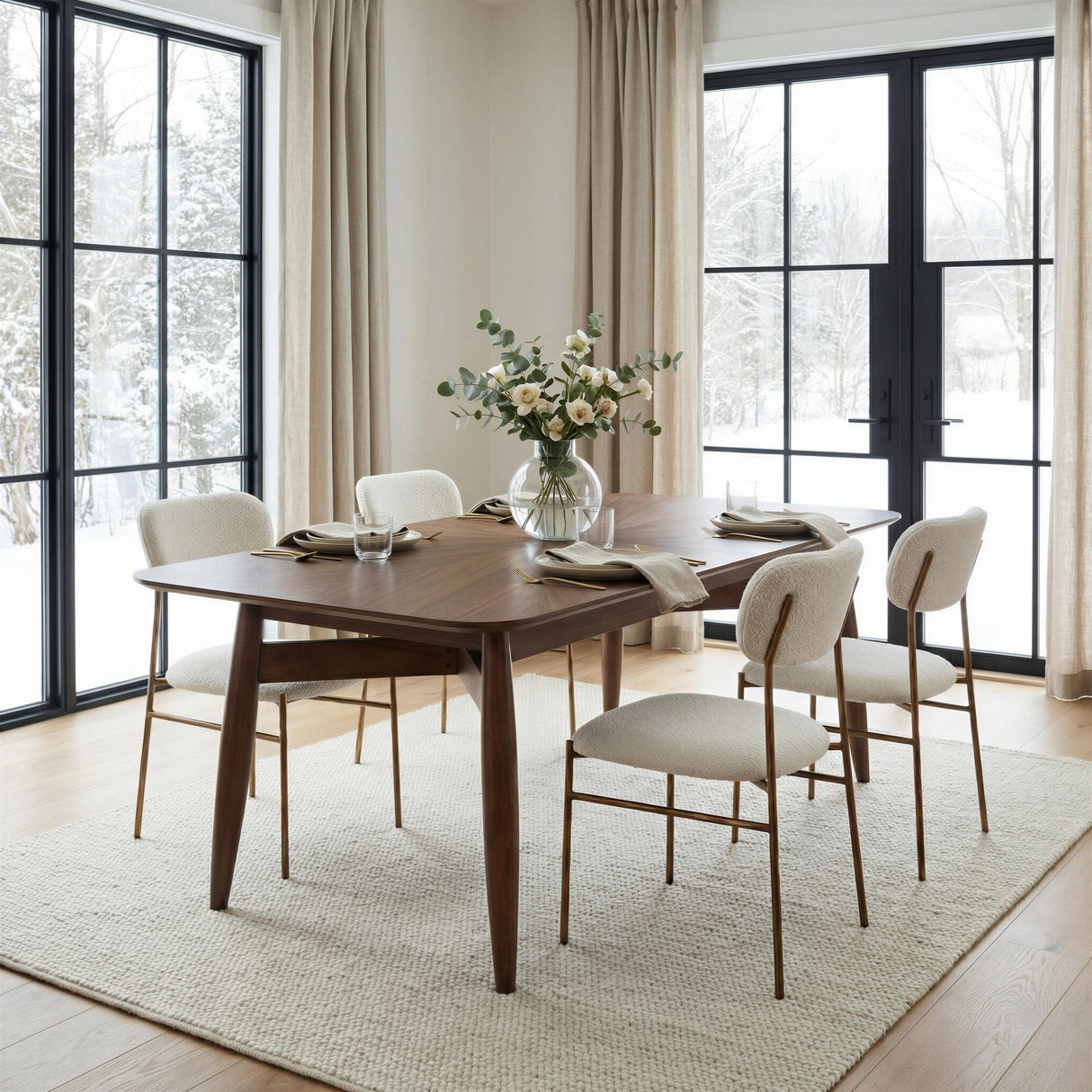ZUO Silea Rectangular Dining Table Espresso