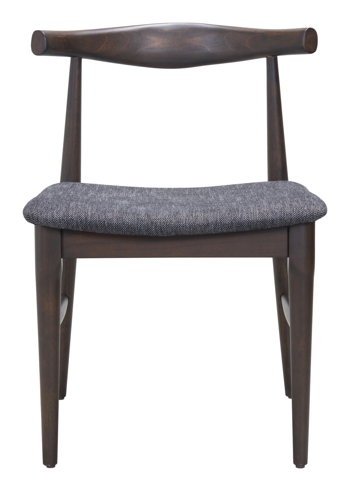 ZUO Tuzka Dining Chair (Set of 2) Gray & Espresso