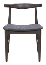 ZUO Tuzka Dining Chair (Set of 2) Gray & Espresso