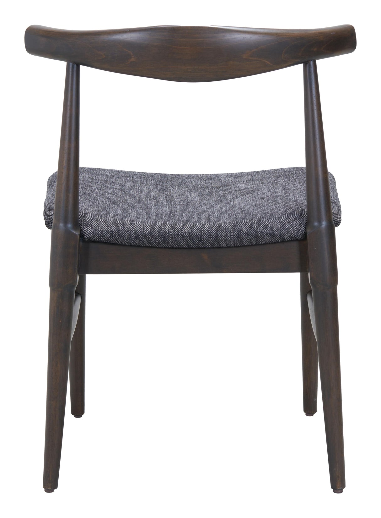 ZUO Tuzka Dining Chair (Set of 2) Gray & Espresso