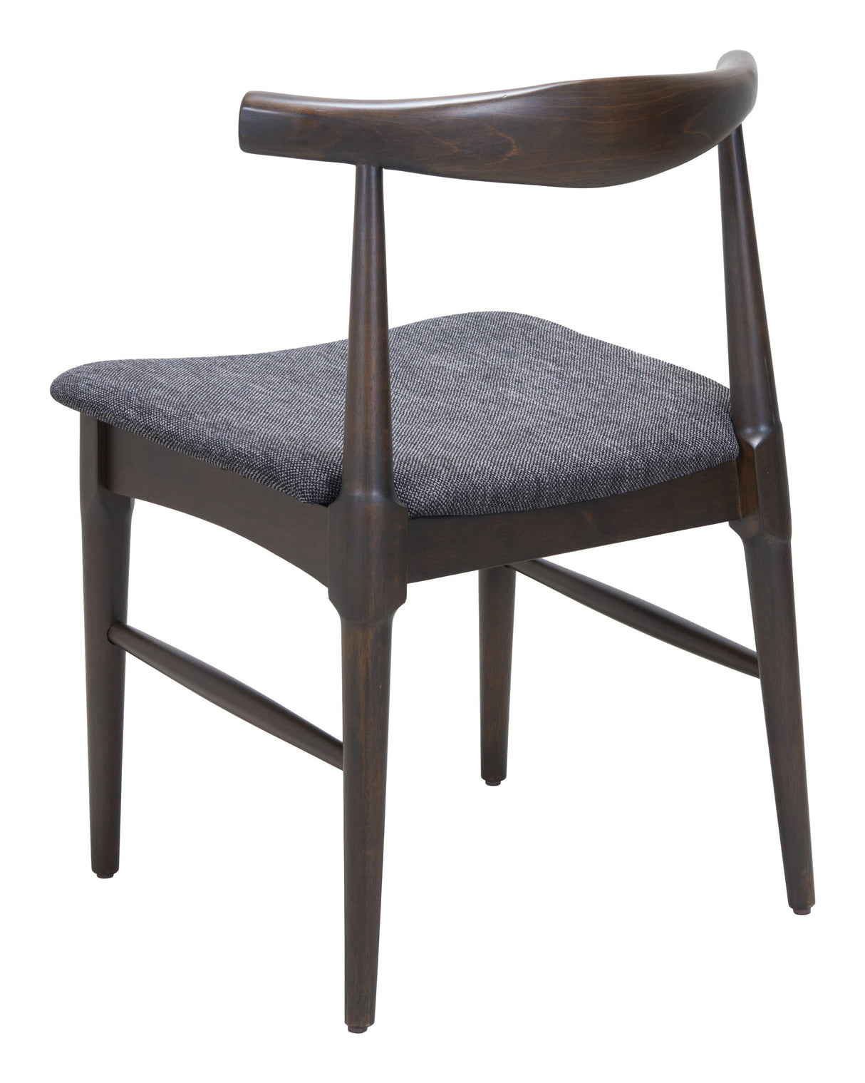 ZUO Tuzka Dining Chair (Set of 2) Gray & Espresso