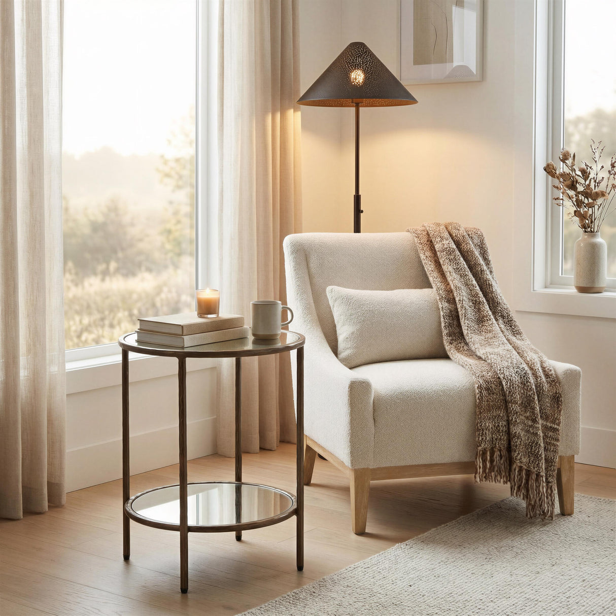 ZUO Anelli Side Table Bronze
