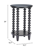 ZUO Gocce Side Table Black