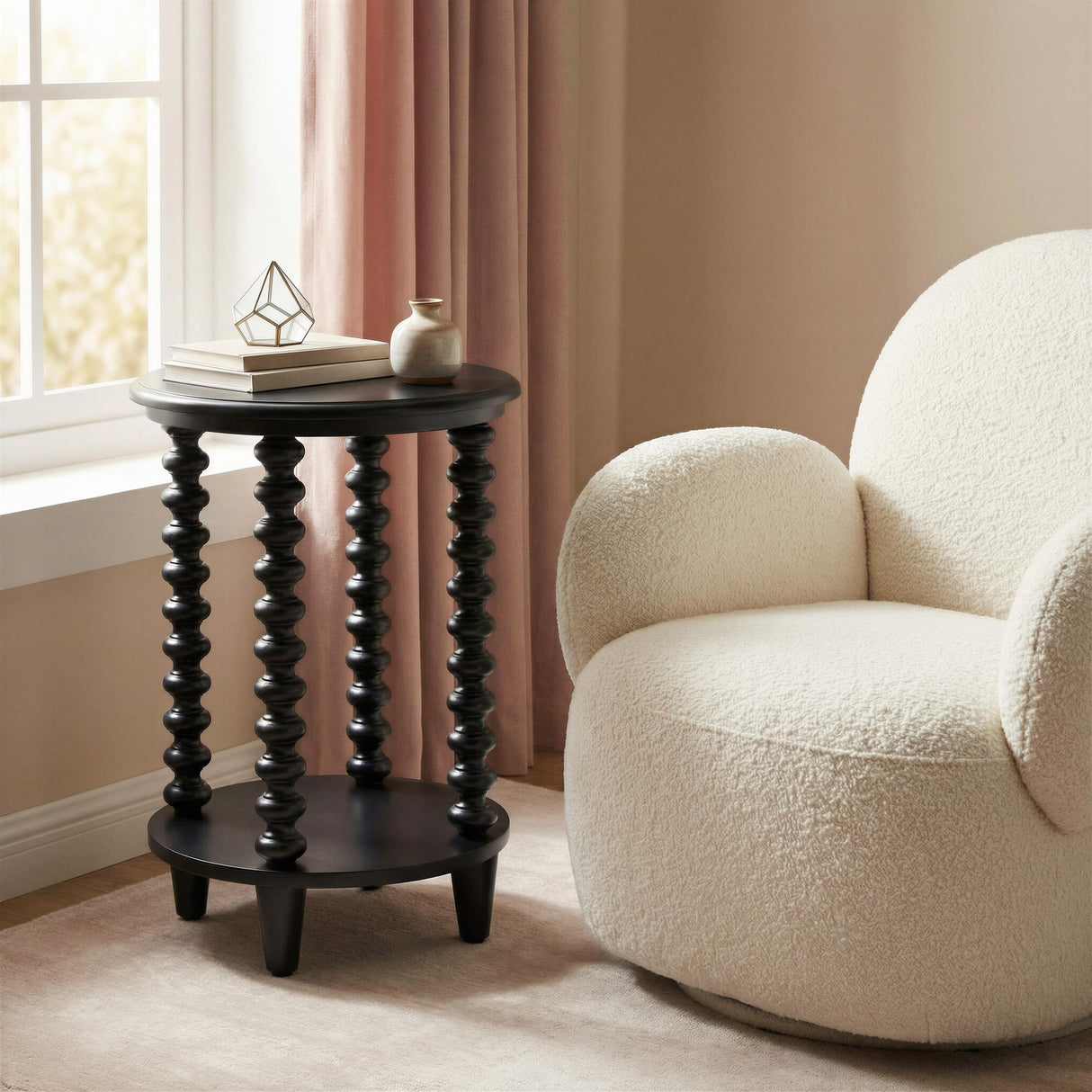 ZUO Gocce Side Table Black