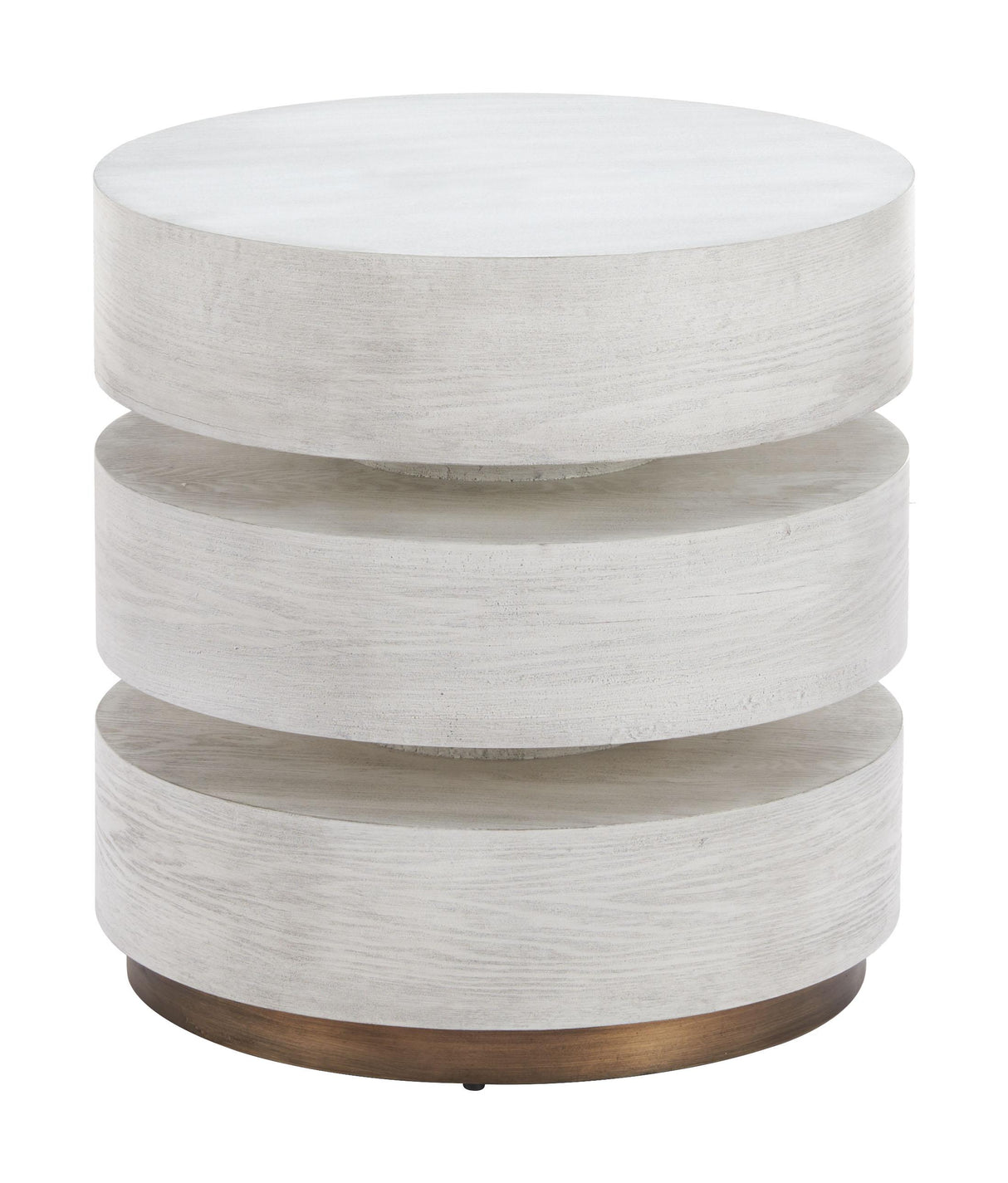 ZUO Laha Side Table Oak White
