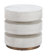 ZUO Laha Side Table Oak White