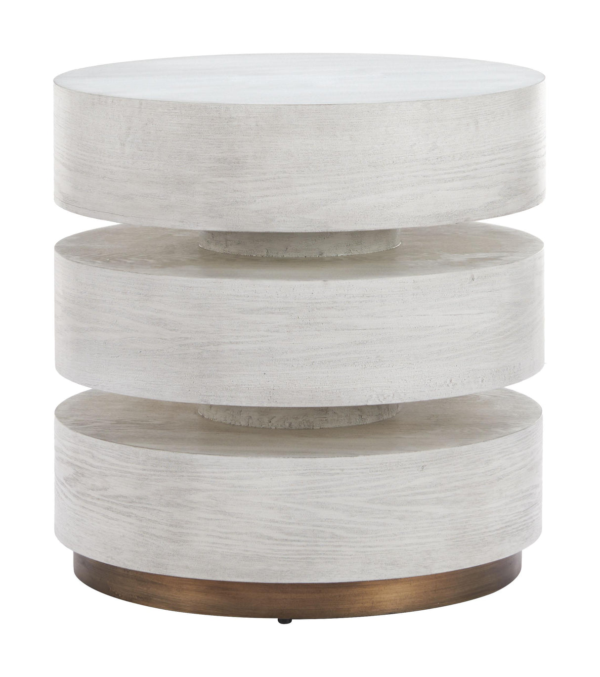 ZUO Laha Side Table Oak White