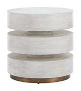 ZUO Laha Side Table Oak White