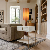 ZUO Yoru Side Table Oak White