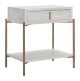 ZUO Yoru Side Table Oak White
