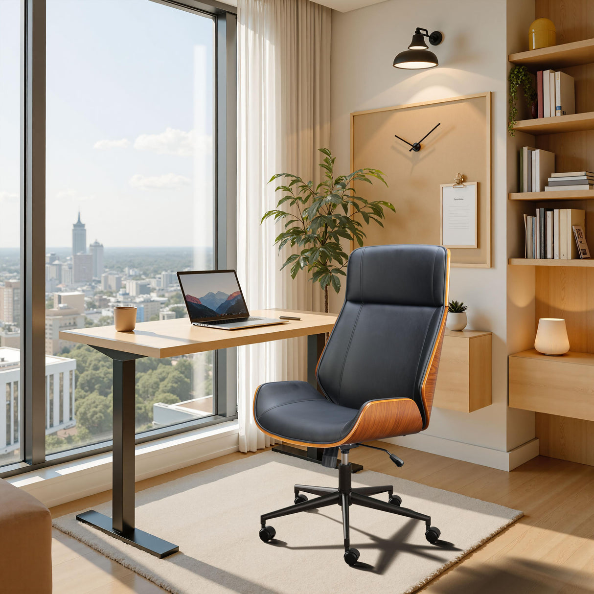 ZUO Flex High Back Office Chair Black