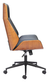 ZUO Flex High Back Office Chair Black