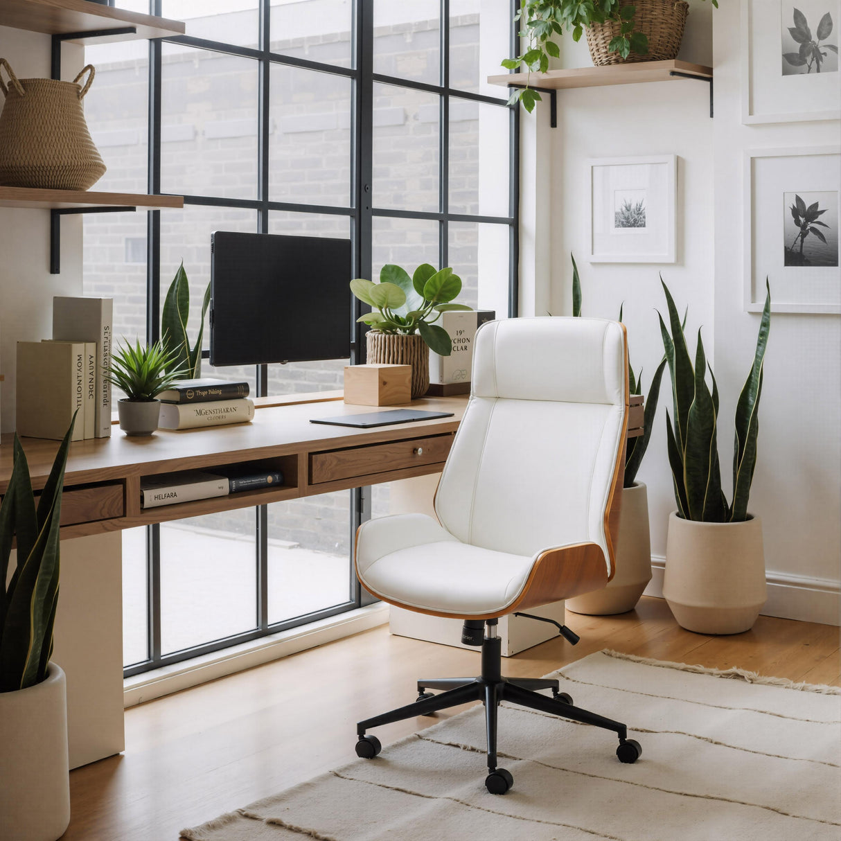 ZUO Flex High Back Office Chair White