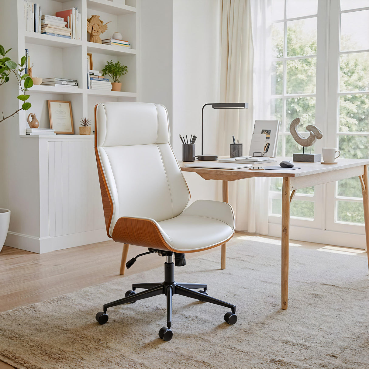 ZUO Flex High Back Office Chair White