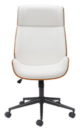 ZUO Flex High Back Office Chair White