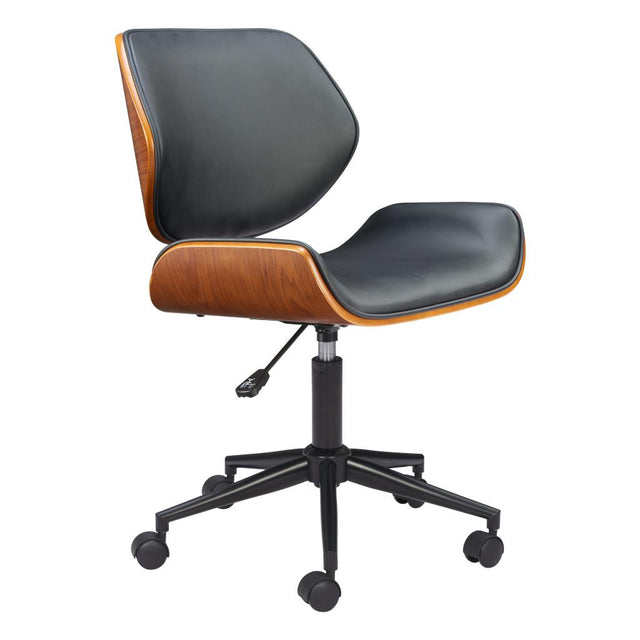 ZUO Flex Low Back Office Chair Black