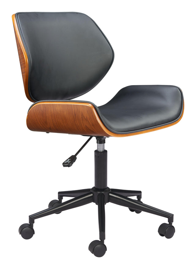 ZUO Flex Low Back Office Chair Black