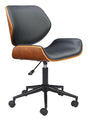 ZUO Flex Low Back Office Chair Black