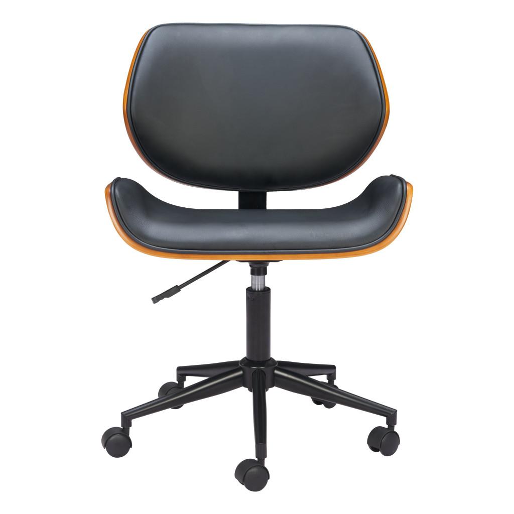 ZUO Flex Low Back Office Chair Black