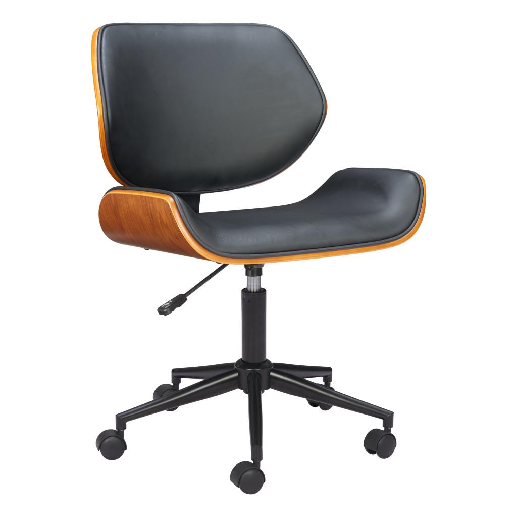 ZUO Flex Low Back Office Chair Black