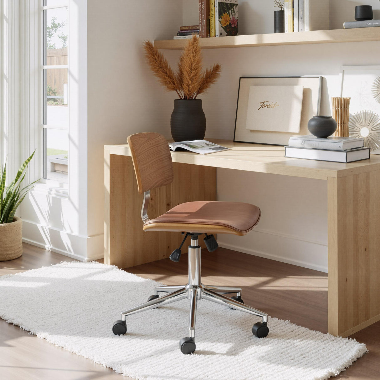 ZUO Duravel Office Chair Brown